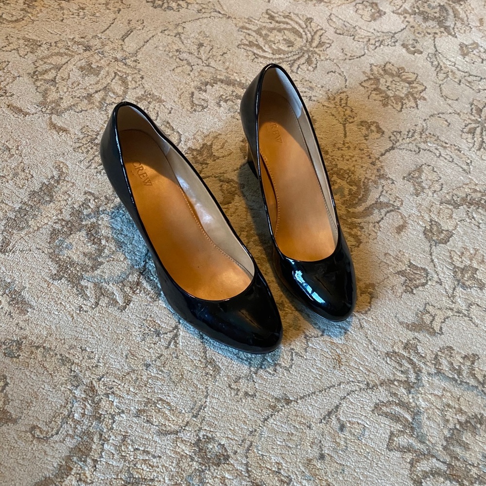 J. Crew Factory patent shoes.